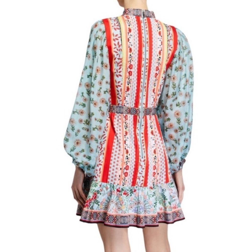 Alice & Olivia Raya Mandarin Collar Mini Dress Women’s Sz 0 - Picture 2 of 10